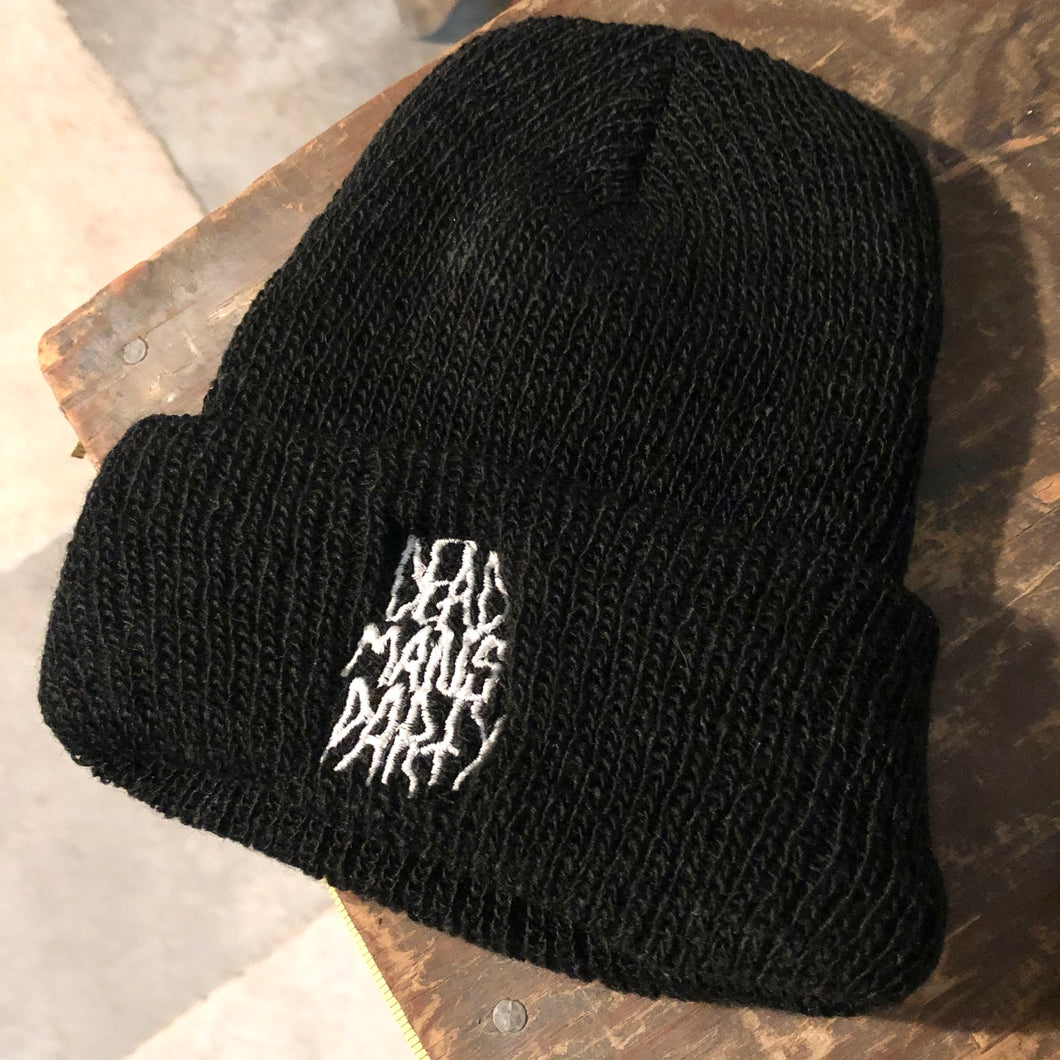 Dead Head Embroidered Cuff Beanie